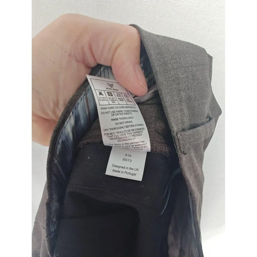 Rohan Pants Envoy Trousers Brown Classic Wool Blend Cuffed Hem 34‎ 30